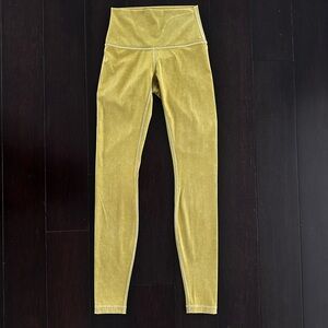 Lululemon Wunder Under Luxtreme Leggings Size 2 28” Golden Olive High Rise NWOT